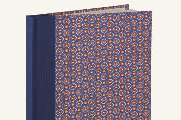 Blue orange notebook "Korbi", blank
